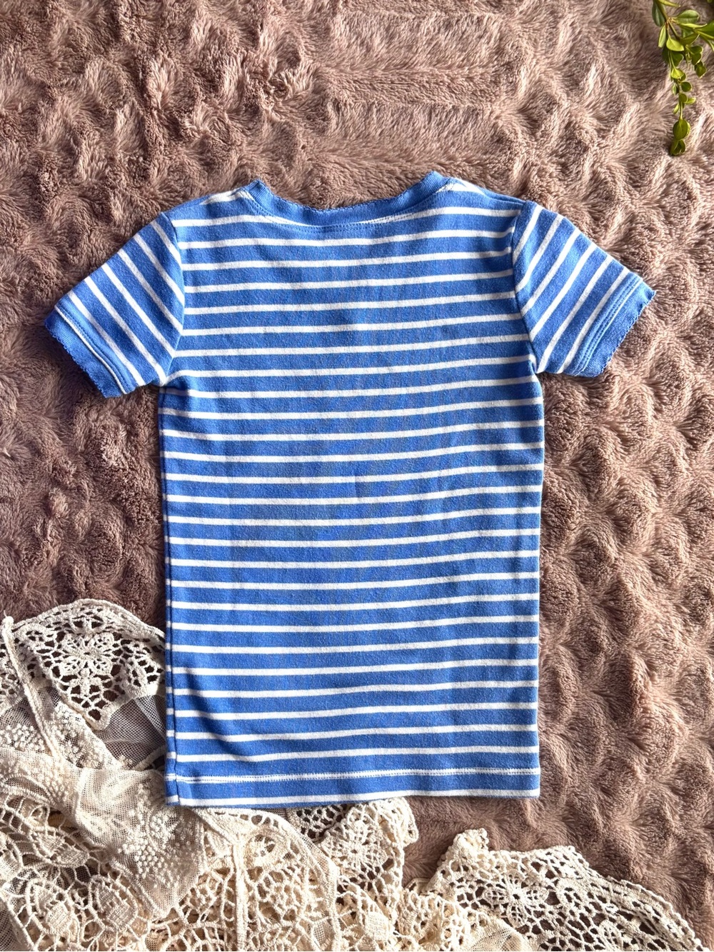 Mini Boden Blue & White Striped Pajama Set – Size 5Y - Picture 6 of 10